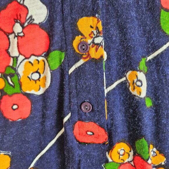 Amazing! 1970's True Vintage Floral Knit Dress by The Company Sz S - Picture 5 of 9